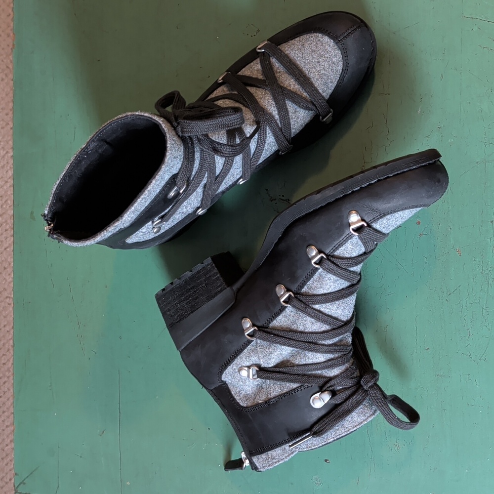Merrill SHILOH II Warm Boot Winter Fashion Grey Black Leather